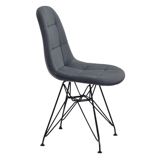 Стілець Onder Mebli Peter BK-ML Сірий B-1004 Оксамит-1