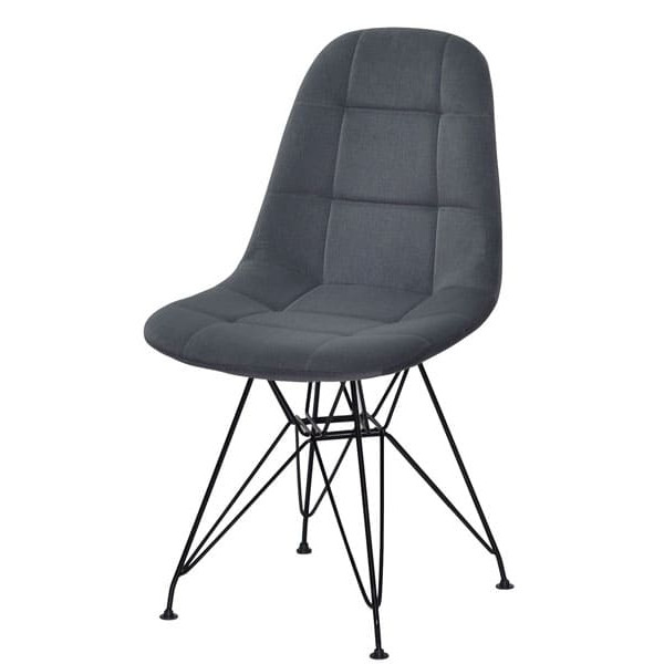 Стілець Onder Mebli Peter BK-ML Сірий B-1004 Оксамит-0