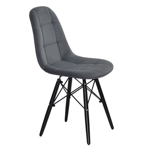 Стул Onder Mebli Peter BK Серый B-1004 Бархат-2