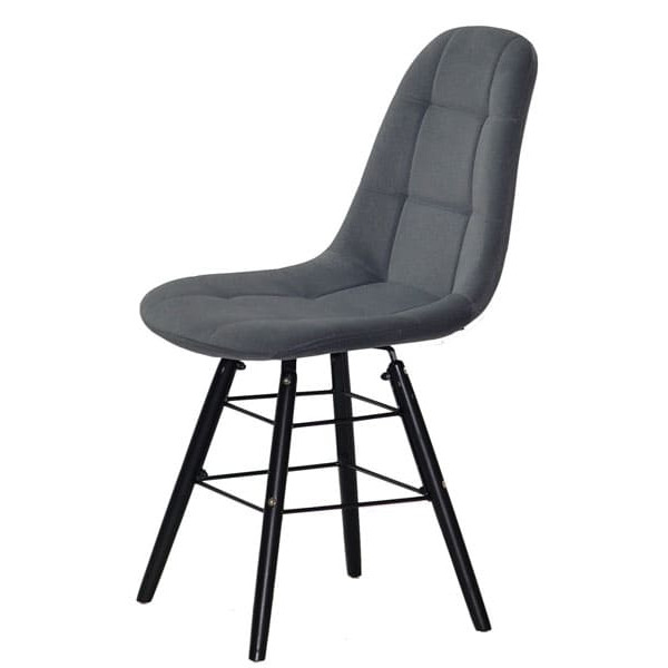 Стул Onder Mebli Peter Q-BK Серый B-1004 Бархат-3