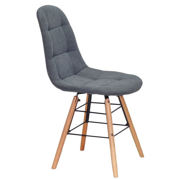 Стул Onder Mebli Peter Q Светло-серый SH-1 Шенилл-2