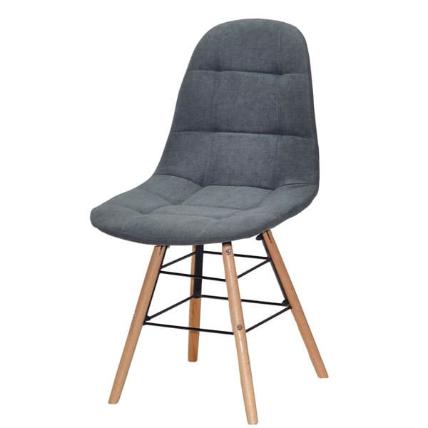 Стул Onder Mebli Peter Q Светло-серый SH-1 Шенилл-1