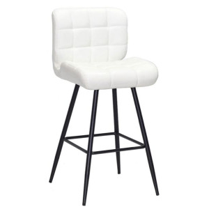 Полубарный стул Onder Mebli Soho BAR 65-ML Белый Экокожа