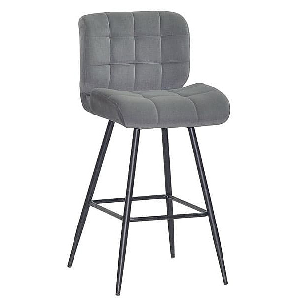 Полубарный стул Onder Mebli Soho BAR 65-ML Серый B-1004 Бархат-0