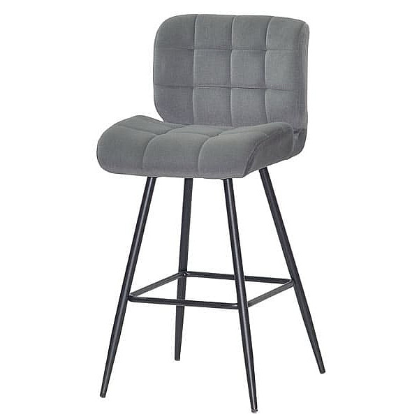 Полубарный стул Onder Mebli Soho BAR 65-ML Серый B-1004 Бархат-1