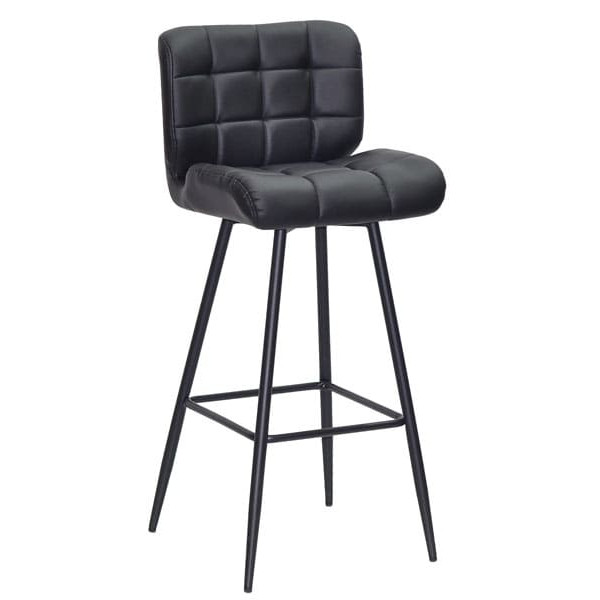 Барный стул Onder Mebli Soho BAR 75-ML Черный Экокожа-0