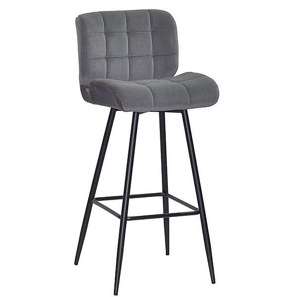 Барный стул Onder Mebli Soho BAR 75-ML Серый B-1004 Бархат-0