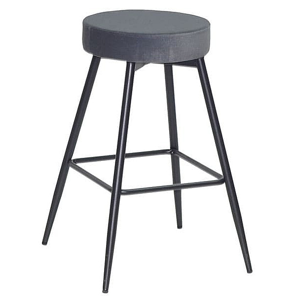 Напівбарний стілець Onder Mebli Key BAR 65-ML Сірий B-1004 Оксамит-0