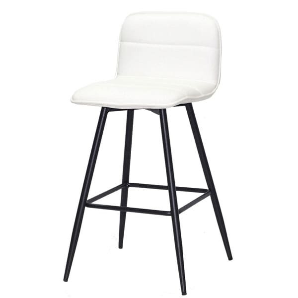 Напівбарний стілець Onder Mebli Real BAR 65-ML Білий Екошкіра-1