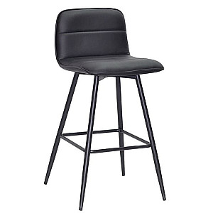 Напівбарний стілець Onder Mebli Real BAR 65-ML Чорний Екошкіра