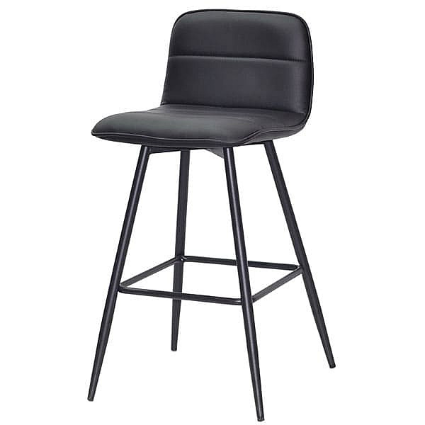 Напівбарний стілець Onder Mebli Real BAR 65-ML Чорний Екошкіра-1