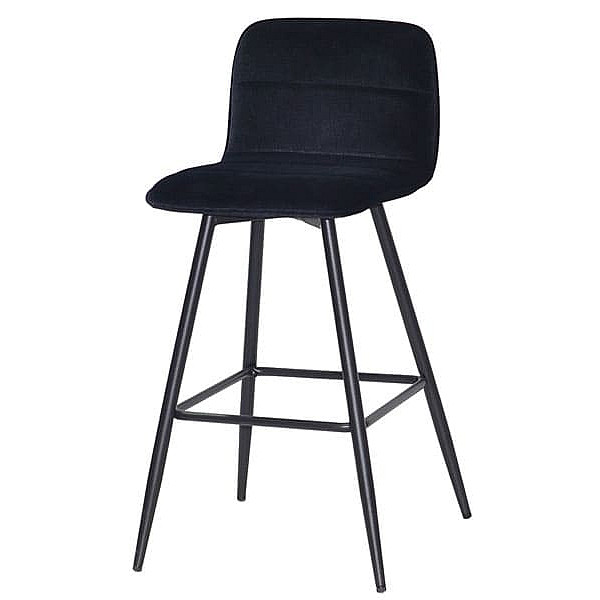 Полубарный стул Onder Mebli Real BAR 65-ML Черный B-1011 Бархат-1