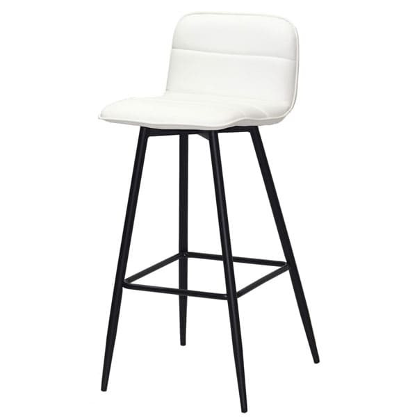 Барный стул Onder Mebli Real BAR 75-ML Белый Экокожа-1
