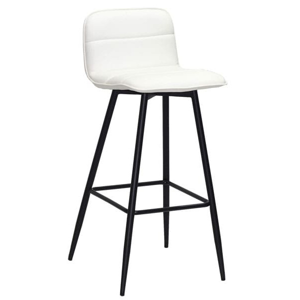 Барный стул Onder Mebli Real BAR 75-ML Белый Экокожа-0