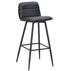 Барний стілець Onder Mebli Real BAR 75-ML Чорний Екошкіра