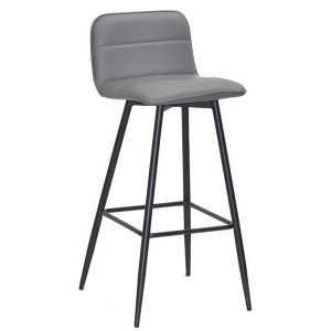 Барный стул Onder Mebli Real BAR 75-ML Серый 1001 Экокожа