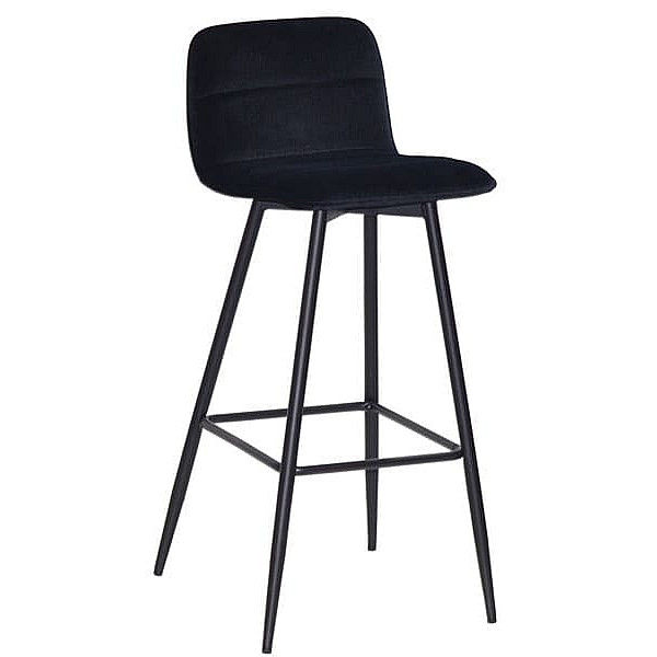 Барный стул Onder Mebli Real BAR 75-ML Черный B-1011 Бархат-0