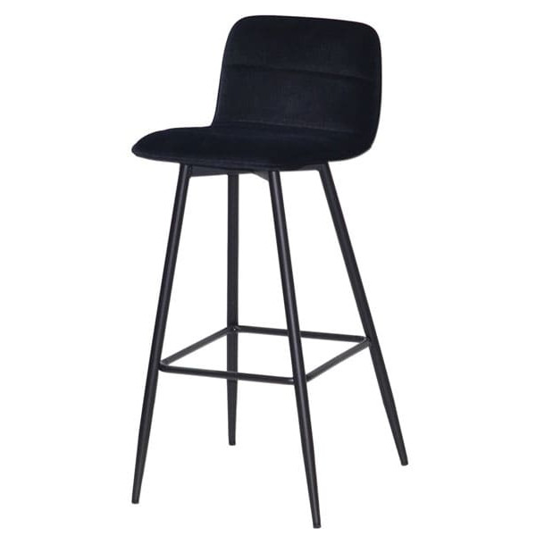 Барный стул Onder Mebli Real BAR 75-ML Черный B-1011 Бархат-1