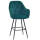 Полубарный стул Onder Mebli Mario BAR 65-ML Зеленый B-1003 Бархат