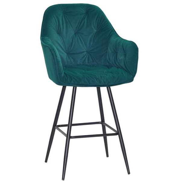 Полубарный стул Onder Mebli Mario BAR 65-ML Зеленый B-1003 Бархат-0