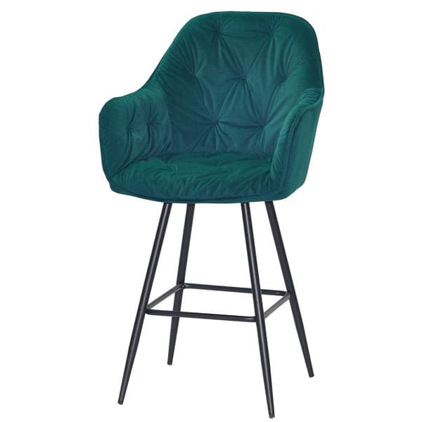 Полубарный стул Onder Mebli Mario BAR 65-ML Зеленый B-1003 Бархат-1