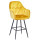 Напівбарний стілець Onder Mebli Mario BAR 65-ML Жовтий Y-10 Велюр