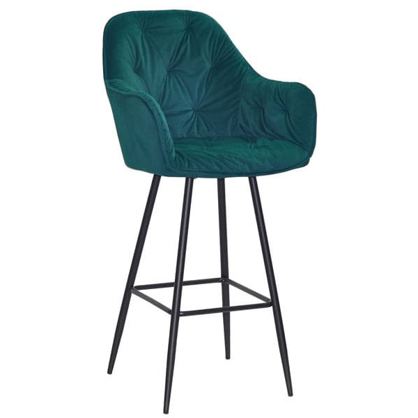 Барный стул Onder Mebli Mario BAR 75-ML Зеленый B-1003 Бархат-0