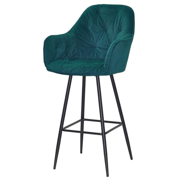 Барный стул Onder Mebli Mario BAR 75-ML Зеленый B-1003 Бархат-1