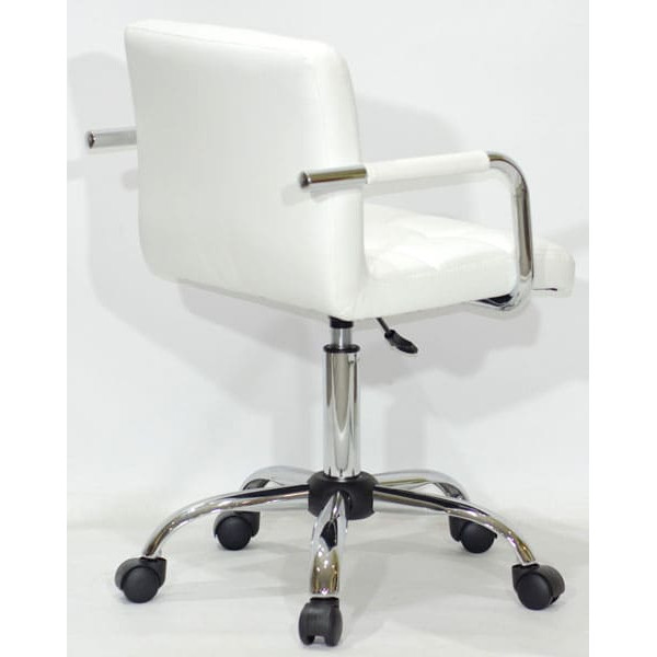 Стілець Onder Mebli Arno-Arm CH-Office Білий Екошкіра-3