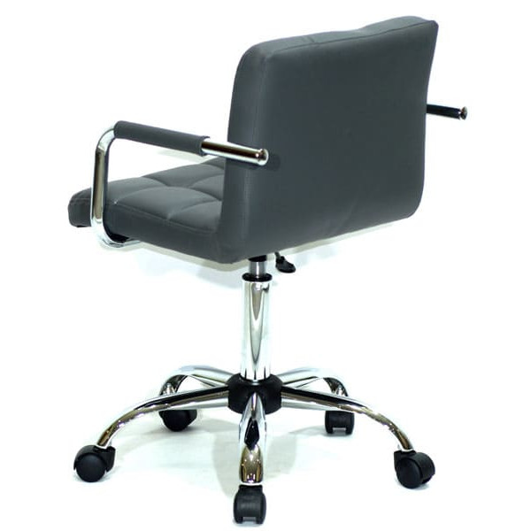Стул Onder Mebli Arno-Arm CH-Office Серый 1001 Экокожа-2