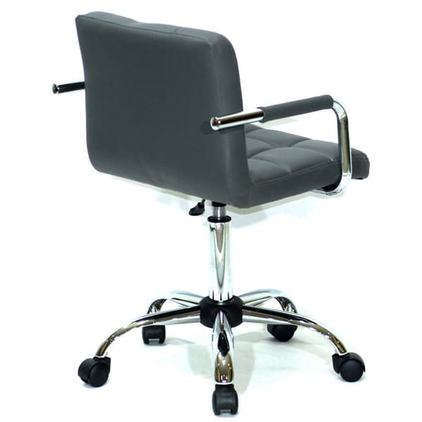 Стул Onder Mebli Arno-Arm CH-Office Серый 1001 Экокожа-3
