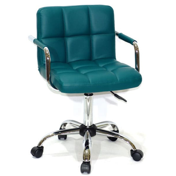 Стул Onder Mebli Arno-Arm CH-Office Зеленый 1002 Экокожа-0