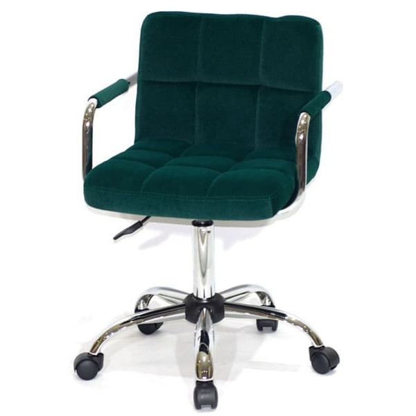 Стул Onder Mebli Arno-Arm CH-Office Зеленый B-1003 Бархат-1