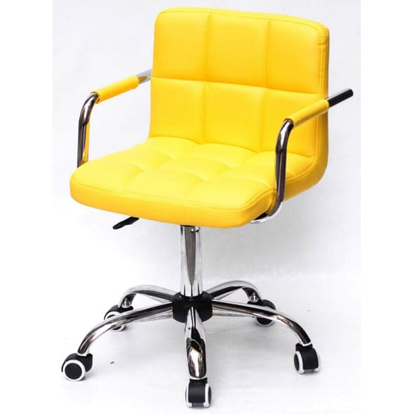Стілець Onder Mebli Arno-Arm CH-Office Жовтий 1006 Екошкіра-1
