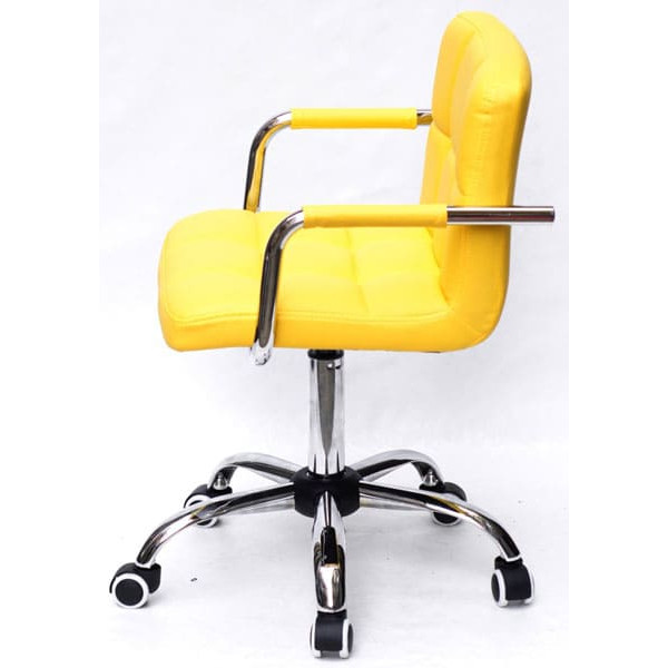 Стілець Onder Mebli Arno-Arm CH-Office Жовтий 1006 Екошкіра-2