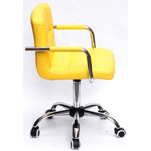 Стілець Onder Mebli Arno-Arm CH-Office Жовтий 1006 Екошкіра-3