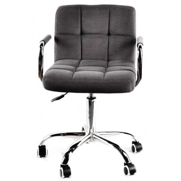 Стілець Onder Mebli Arno-Arm CH-Office Сірий B-1004 Оксамит-3