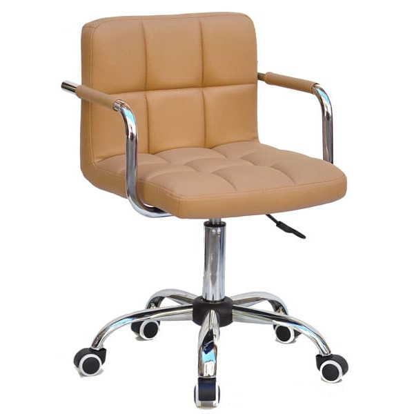 Стул Onder Mebli Arno-Arm CH-Office Бежевый 1009 Экокожа-0