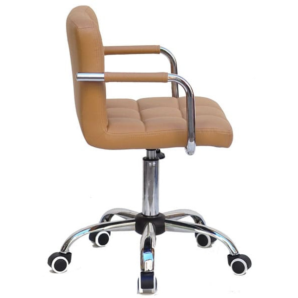 Стул Onder Mebli Arno-Arm CH-Office Бежевый 1009 Экокожа-3