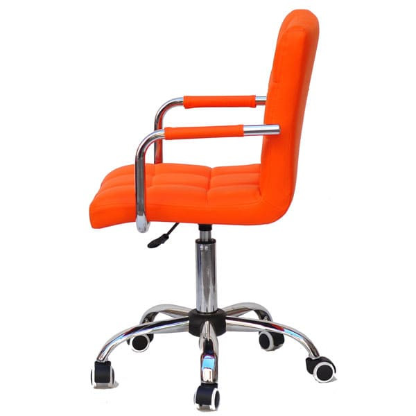 Стілець Onder Mebli Augusto-Arm CH-Office Помаранчевий 1012 Екошкіра-2