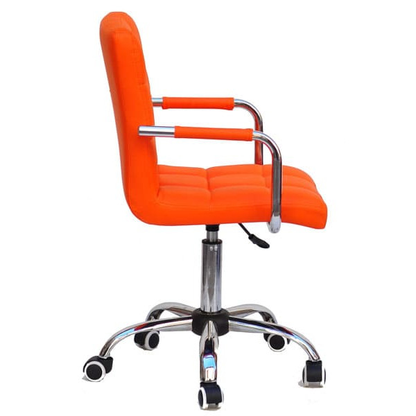 Стілець Onder Mebli Augusto-Arm CH-Office Помаранчевий 1012 Екошкіра-3