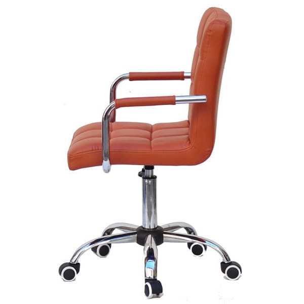 Стул Onder Mebli Augusto-Arm CH-Office Коричневый 1014 Экокожа-3