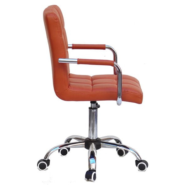 Стул Onder Mebli Augusto-Arm CH-Office Коричневый 1014 Экокожа-2