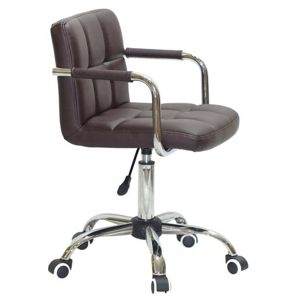 Стілець Onder Mebli Arno-Arm CH-Office Темно-коричневий 1015 Екошкіра-3