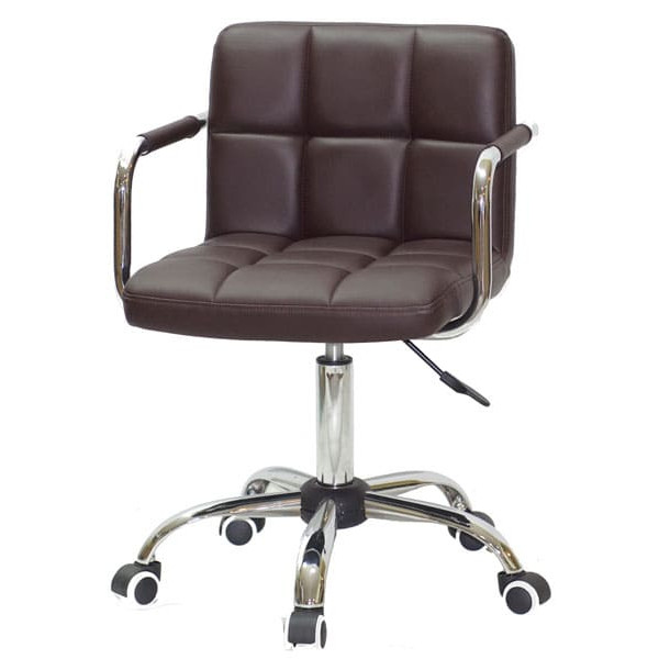 Стілець Onder Mebli Arno-Arm CH-Office Темно-коричневий 1015 Екошкіра-1