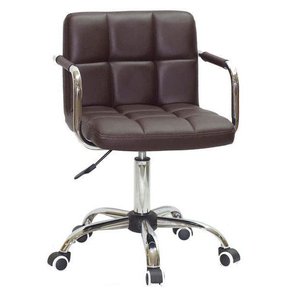 Стілець Onder Mebli Arno-Arm CH-Office Темно-коричневий 1015 Екошкіра-0