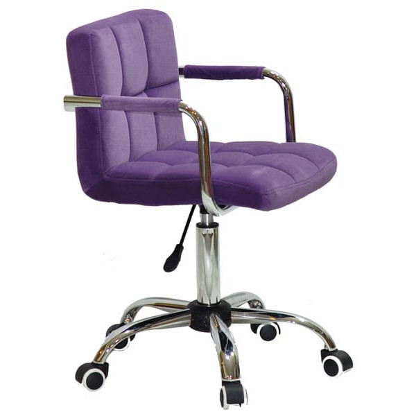 Стілець Onder Mebli Arno-Arm CH-Office Пурпур B-1013 Оксамит-2