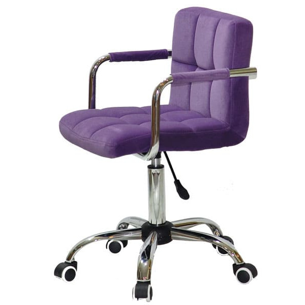 Стілець Onder Mebli Arno-Arm CH-Office Пурпур B-1013 Оксамит-3