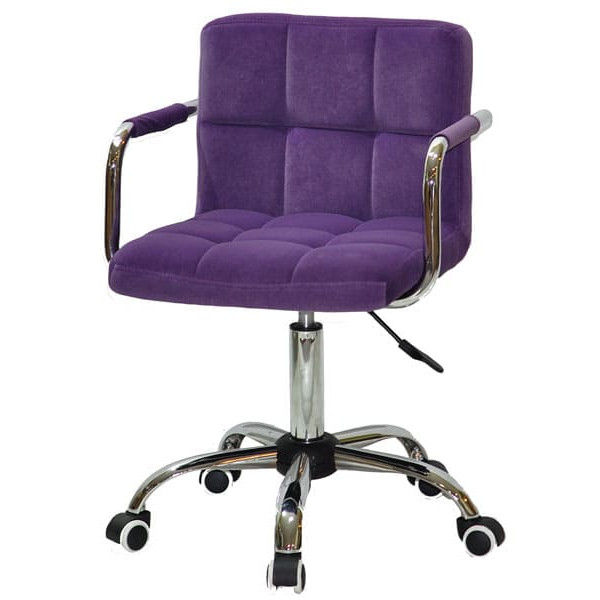 Стілець Onder Mebli Arno-Arm CH-Office Пурпур B-1013 Оксамит-1