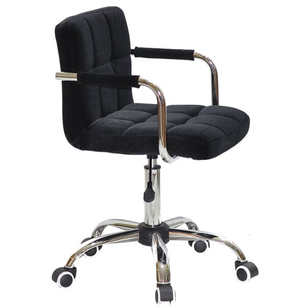 Стілець Onder Mebli Arno-Arm CH-Office Чорний B-1011 Оксамит-2